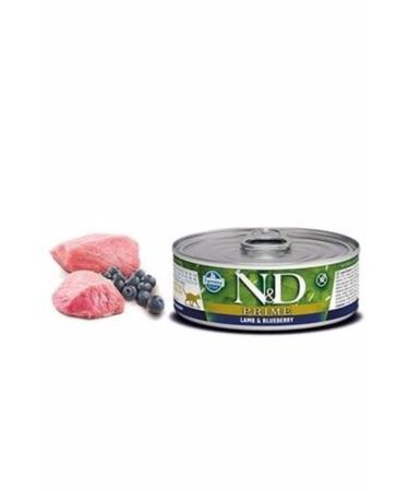 babilstore Nd Prime Grain-Free Lamb Blueberry Adult Cat Canned Food 80 Gr X12