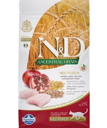 N & D Nd Low Grain Chicken and Pomegranate Cat Food 1.5 Kg