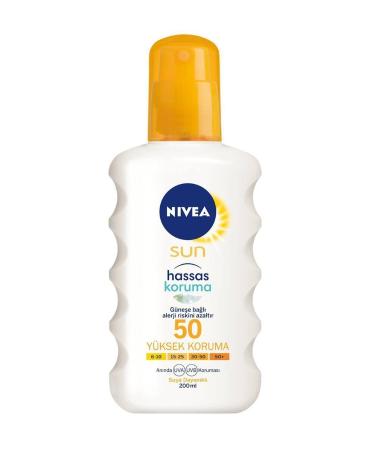NIVEA Sensitive Skin Protective Sun Spray Spf 50 200 ml 4005900385727