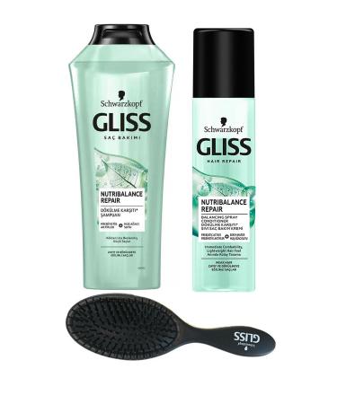 Gliss Nutribalance Anti-Loss Liquid Hair Conditioner 200 Ml + Shampoo 500 Ml + Comb