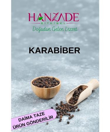 Hanzade Herbal Black Pepper Grain 250 Gr - High Caliber Coarse Grain - Buy Online on GoSupps.com