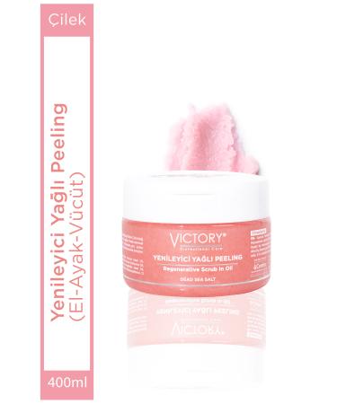 Victory Renewing Oil Peeling - Strawberry - Quick and Easy Manicure & Pedicure Peeling 400 Gr - Buy Online on GoSupps.com