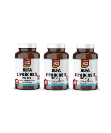 Ncs L-Carnitine Alpha Lipoic Acid Coenzyme Q10 90 Tablets 3 Boxes