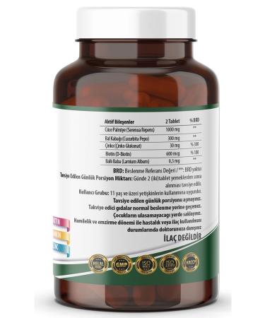 Ncs Saw Palmetto 1000 Mg Pumpkin Biotin Zinc 120 Tablets - Buy Online on GoSupps.com