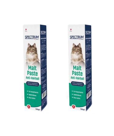 Spectrum Care Anti-Hairball Cat Hairball Prevention Supporting Malt Paste 100gr - 2 Pieces