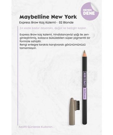 Maybelline New York Maybelline Express Brow Eyebrow Pencil 02 Blonde - Buy Online on GoSupps.com
