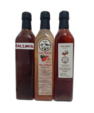 Vinegar Cellar BALSAMIC VINEGAR-HAWK THOUSAND VINEGAR-SOUR CHERRY VINEGAR 3-PACK