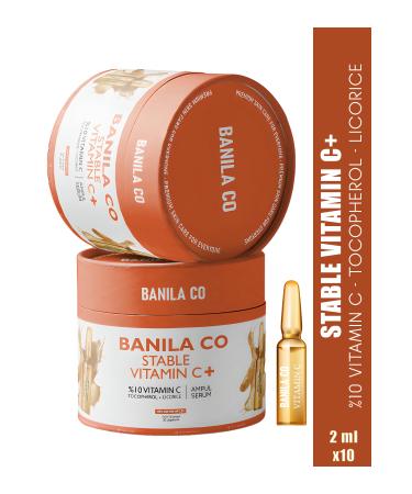 Banila Co Vitamin C Serum Anti-Stain Brightening Revitalizing Stable Vitamin C Ampoule Serum 2 ml X 10