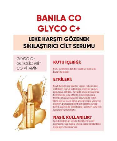 Banila Co Glycolic Acid Serum Anti-Spot Pore Tightener Glyco C Serum 2 ml X 10 - Buy Online on GoSupps.com