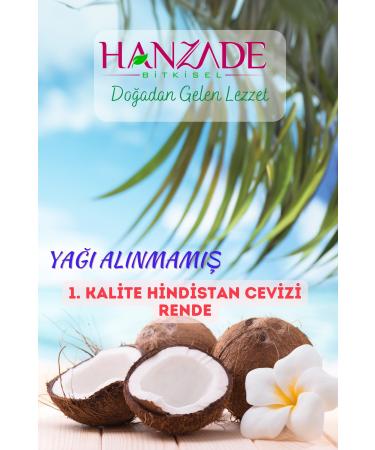 Hanzade Herbal Coconut Coarse Grate 1 Kg - Fat Free Full Fat - Buy Online on GoSupps.com