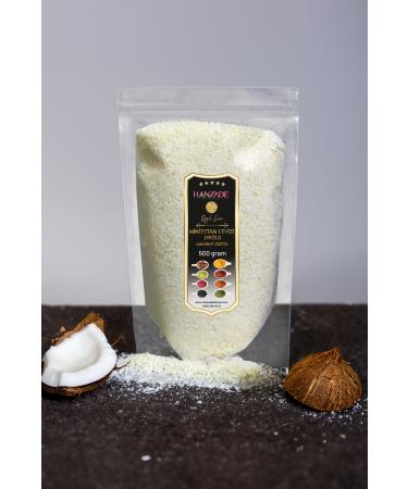 Hanzade Herbal Coconut Coarse Grate 500 gr - Fat Free Full Fat - Buy Online on GoSupps.com