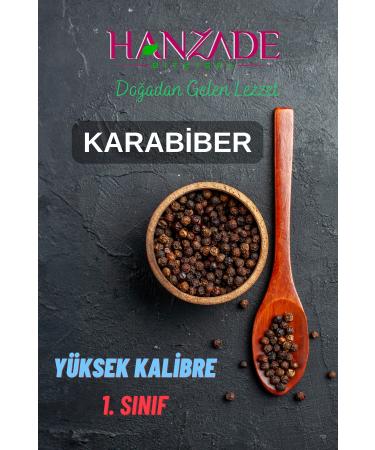Hanzade Herbal Black Pepper Grain 250 Gr - High Caliber Coarse Grain - Buy Online on GoSupps.com