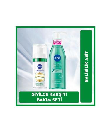 NIVEA Anti-Acne LUMINOUS630 Serum and Derma Skin Clear Cleansing Gel