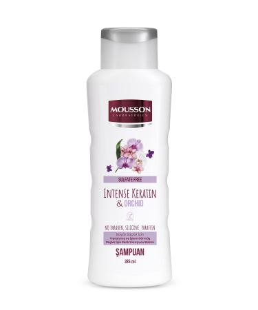Mousson Intensive Keratin & Orchid Color Protecting and Damage Repairing Sulfate-Free Shampoo 385 ml - Buy Online on GoSupps.com