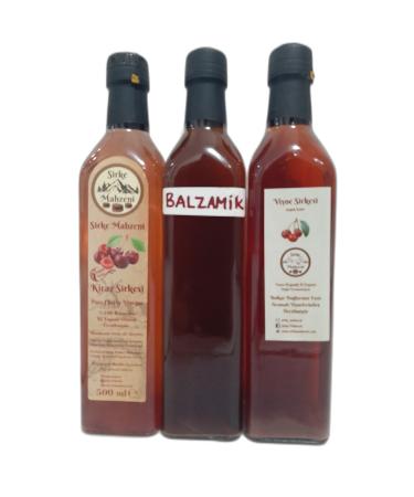 Vinegar Cellar BALSAMIC VINEGAR-CHERRY VINEGAR-SOUR CHERRY VINEGAR 3-PACK