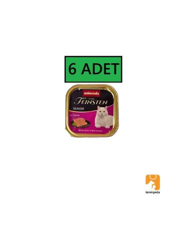 Animonda Vom Feinsten Senior Lamb Meat Cat Food 100 Gr x 6 Pieces
