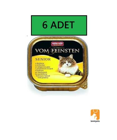 Animonda Vom Feinstein Senior Poultry Old Cat Wet Food 100 gr X 6 PIECES