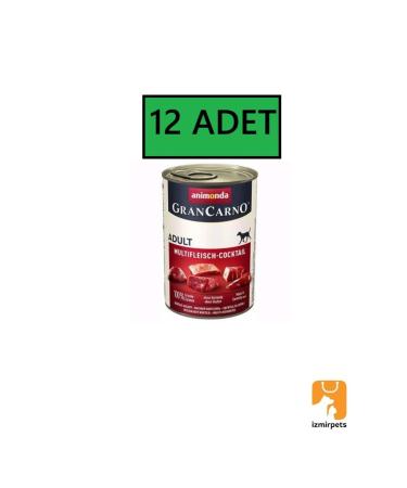 Animonda Gran Carno Mixed Meat Canned Dog Food 400 Gr X 12 PIECES