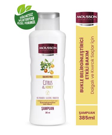 Mousson Curl Defining Effect Sulfate-Free Shampoo with Citrus and Honey Extract 385 Ml Set of 4 - Buy Online on GoSupps.com