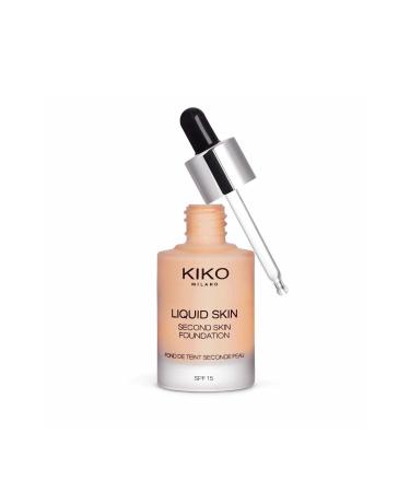 KIKO LIQUID FOUNDATION - LIQUID SKIN SECOND SKIN FOUNDATION 06 WARM BEIGE 15 SH NEE326