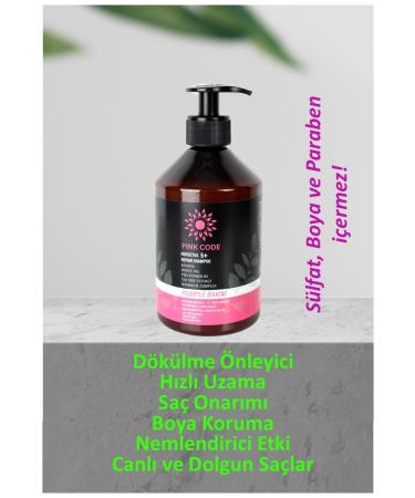 PINK CODE Anti Hair Loss Salt-Free Complete Care Shampoo Horsetail Keratin Provitaminb5 Anti Hair Loss - Buy Online on GoSupps.com