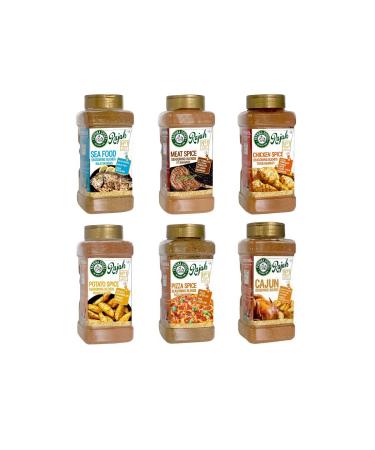 RAJAH Paprika Spices 6 Piece Set Meat Fish Chicken Potato Pizza Cajun 120 gr X 6 Pieces