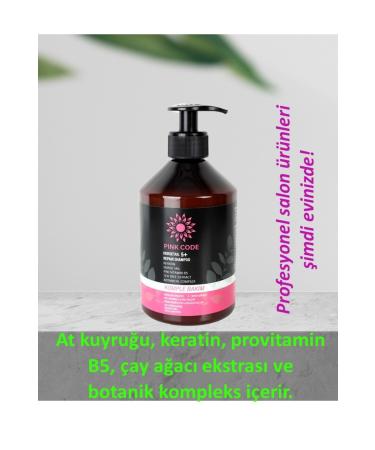 PINK CODE Anti Hair Loss Salt-Free Complete Care Shampoo Horsetail Keratin Provitaminb5 Anti Hair Loss - Buy Online on GoSupps.com