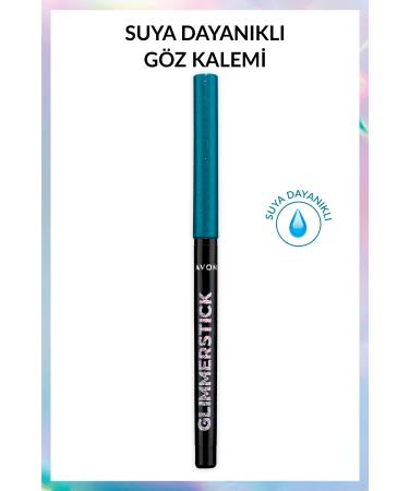 Avon Glimmersticks Shimmer Lift Waterproof Eyeliner Pencil Aqua Sparkle