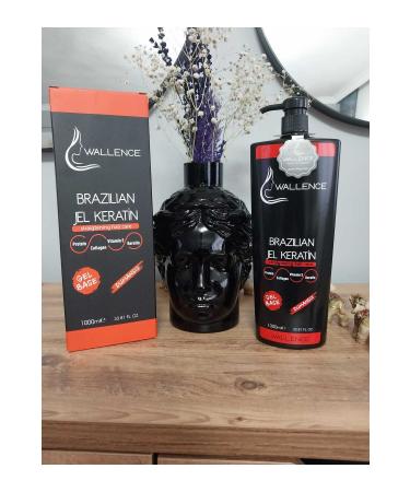 wallence Keratin Care Gel That Makes Hair Look Lively and Smooth and Straightens 1000 ML