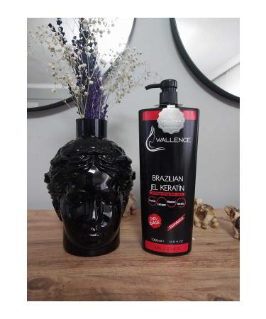 wallence 6 Months Permanent Brazilian_Wavy - Keratin Care Gel for Curly Hair Straightening 1000-ml - Buy Online on GoSupps.com