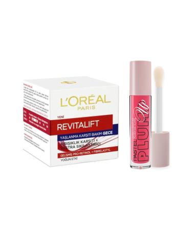 Pastel Plump Up Extra Hydrating Plumping + L'Oreal Paris Revitalift Anti-Aging Night Cream 50ml