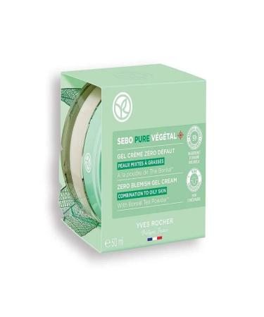 Yves Rocher Gel Cream -Sebo Pure Vegetal Oil Balancing and Mattifying Zinc & Salicylic Acid 50 ml - Buy Online on GoSupps.com