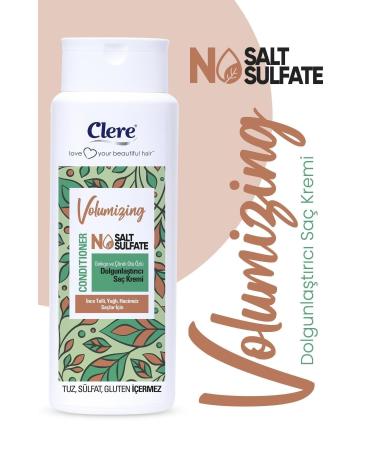 Clere Volumizing Ginkgo and Black Cumin Extract Volumizing Conditioner - Buy Online on GoSupps.com