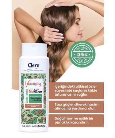 Clere Volumizing Ginkgo and Black Cumin Extract Volumizing Conditioner - Buy Online on GoSupps.com