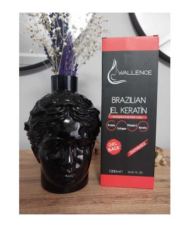 wallence Professional Keratin Care Gel for 6 Months Straightening for Wavy Curly Hair 1000 Ml - Buy Online on GoSupps.com