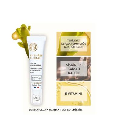 Yves Rocher Anti-Age Global Renewing Anti-Aging Stem Cell Eye Cream with Caffeine & Vitamin E 15ml SH NEE516 - Buy Online on GoSupps.com