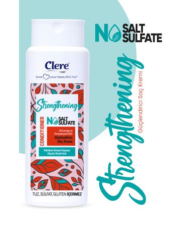 Clere Strengthening Horsetail and Yarrow Extract Anti-Hair Loss Strengthening Conditioner - Buy Online on GoSupps.com