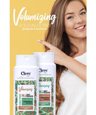 Clere Volumizing Ginkgo and Black Cumin Extract Volumizing Conditioner - Buy Online on GoSupps.com