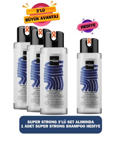 Mioc Cosmetics Mioc Super Strong Shampoo 3 Sets Purchase 1 Super Strong Gift