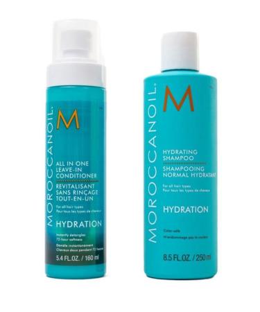 Moroccanoil All In One Leavein Conditioner 160ml Hydrating Shampoo 250ml SetTRUSTY45