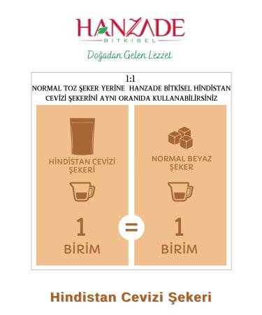 Hanzade Herbal Coconut Sugar 500 Gr - Gluten Free Vegan - Buy Online on GoSupps.com