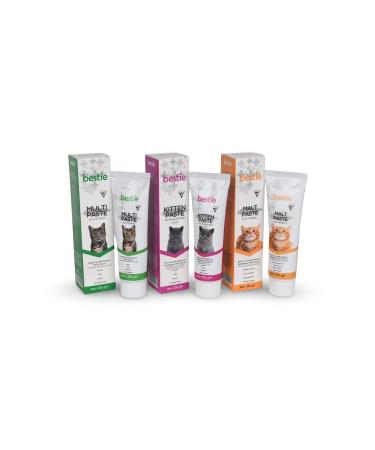 Bestie Paste set of 3 (Malt paste 100 Gr Multi Paste 100 Gr Kitten Paste 100 Gr)