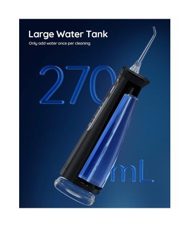 Mornwell Oral Irrigator for Teeth Wireless Mornwell Water Flosser 4 Cleaning Modes 6 Nozzles 270ml Water Tank - Buy Online on GoSupps.com