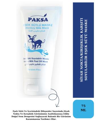 Paksa Blackhead/Anti-Wrinkle Peelable Donkey Milk Face Mask 75 Ml