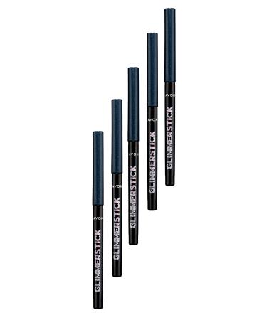 Avon Glimmersticks Shimmer Lift Waterproof Eye Pencil Black Ice Set of Five
