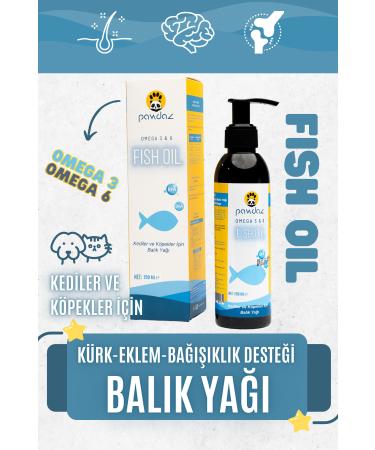 pawdaz Fish Oil - 200 ml. - Fish oil that supports skin and coat health (omega 3-6)