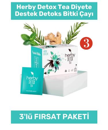 Herby Detox Tea Diet Support Detox Herbal Tea 3 Pack