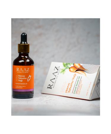 RAAZ Carrot Seed Oil 50 ml Cold Pressed 0 Pure and Natural ( Carrot Seed Carrier Oil ) - Buy Online on GoSupps.com