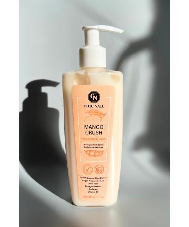 Chic Nail Vegan Face & Body Lotion Mango Crush - Collagen / Hyaluronic acid / Aloe Vera Extract / Avocado Oil - Buy Online on GoSupps.com