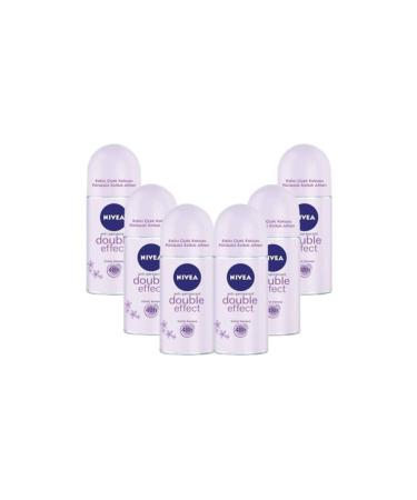 NIVEA Double Effect Purple Dreams Roll On Women 50 ml * 6 Pieces Pack